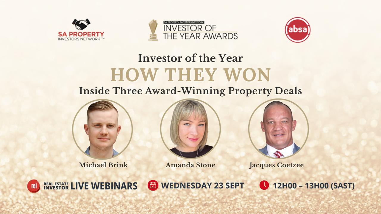 Inside three award-winning property deals — REI Live, Wednesday 23 September