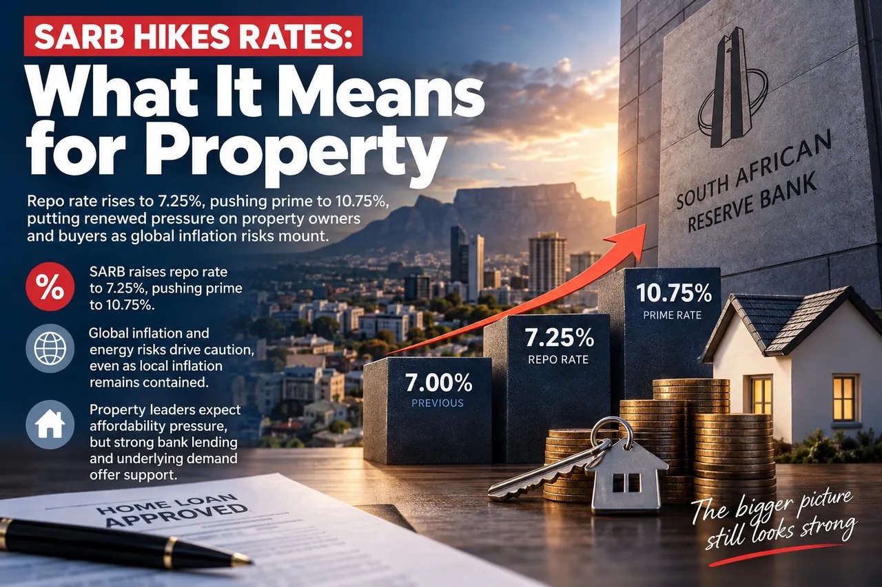 SARB hikes rates: what it means for property